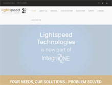 Tablet Screenshot of lightspeedtech.net